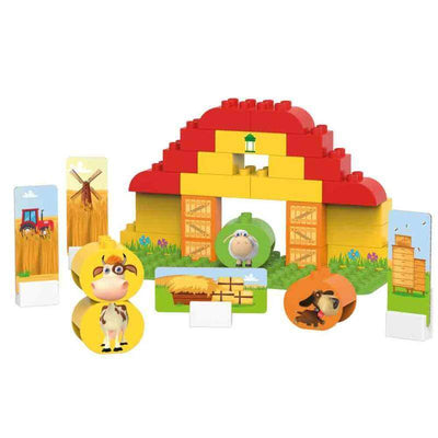 Graan boerderij-BiOBUDDi-BiOBUDDi,bouwen,Kinderen,speelgoed