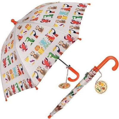 Paraplu Kleurrijke Dieren-Rex London-buiten,kinderen,onderweg,paraplu,Rex London