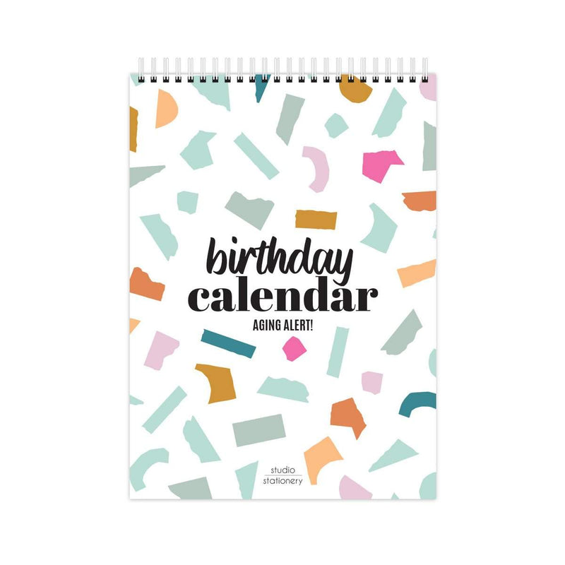 Verjaardagskalender Aging Alert-Studio Stationary-kalender,nieuw,Papierpleziertjes,stationary,voor haar