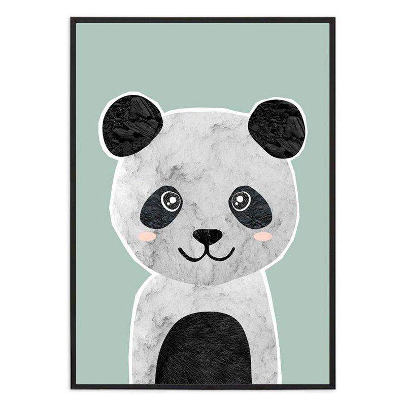 Poster Pandabeer-Studio Hoeked-kinderen,kinderkamer,muur,Studio Hoeked