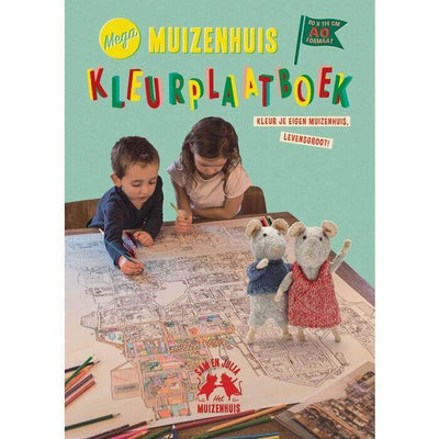 Mega Kleurplaatboek-het Muizenhuis-diy,kinderen,muizen,speelgoed