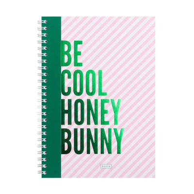 Notitieboek: Be Cool Honey Bunny.