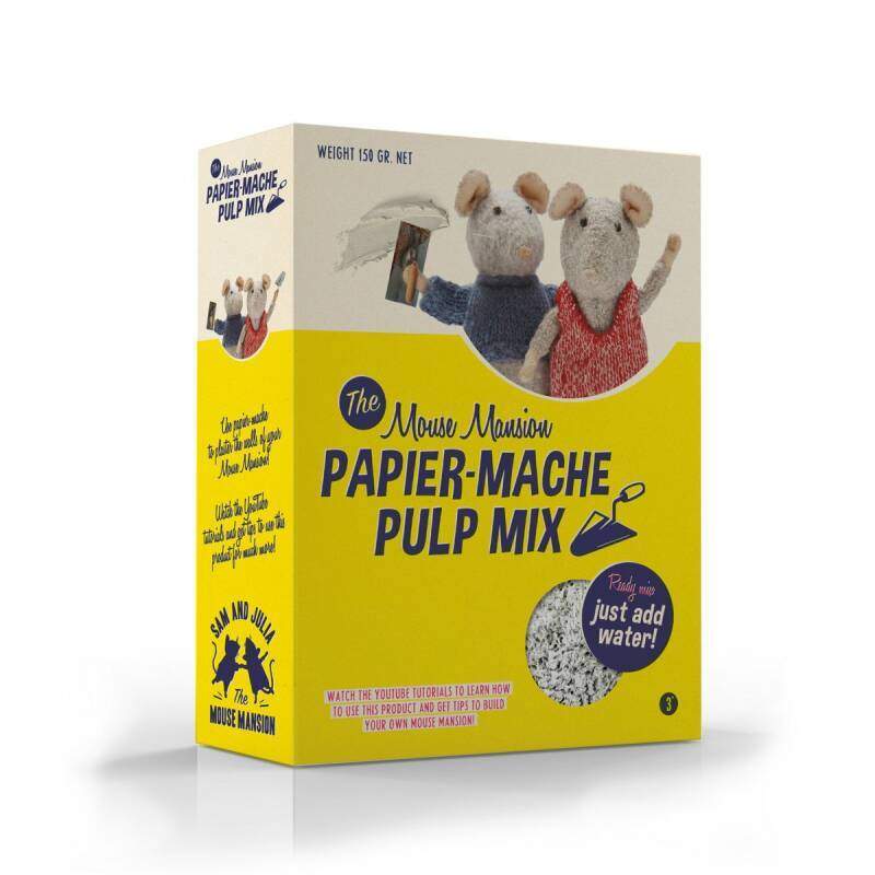 Papier Mache Pulp Mix-het Muizenhuis-kinderen,muizen,speelgoed