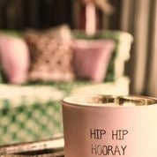 Sojakaars - Hip hip hooray Geur: Green tea time-My Flame Lifestyle-interieur,kaars,voor haar